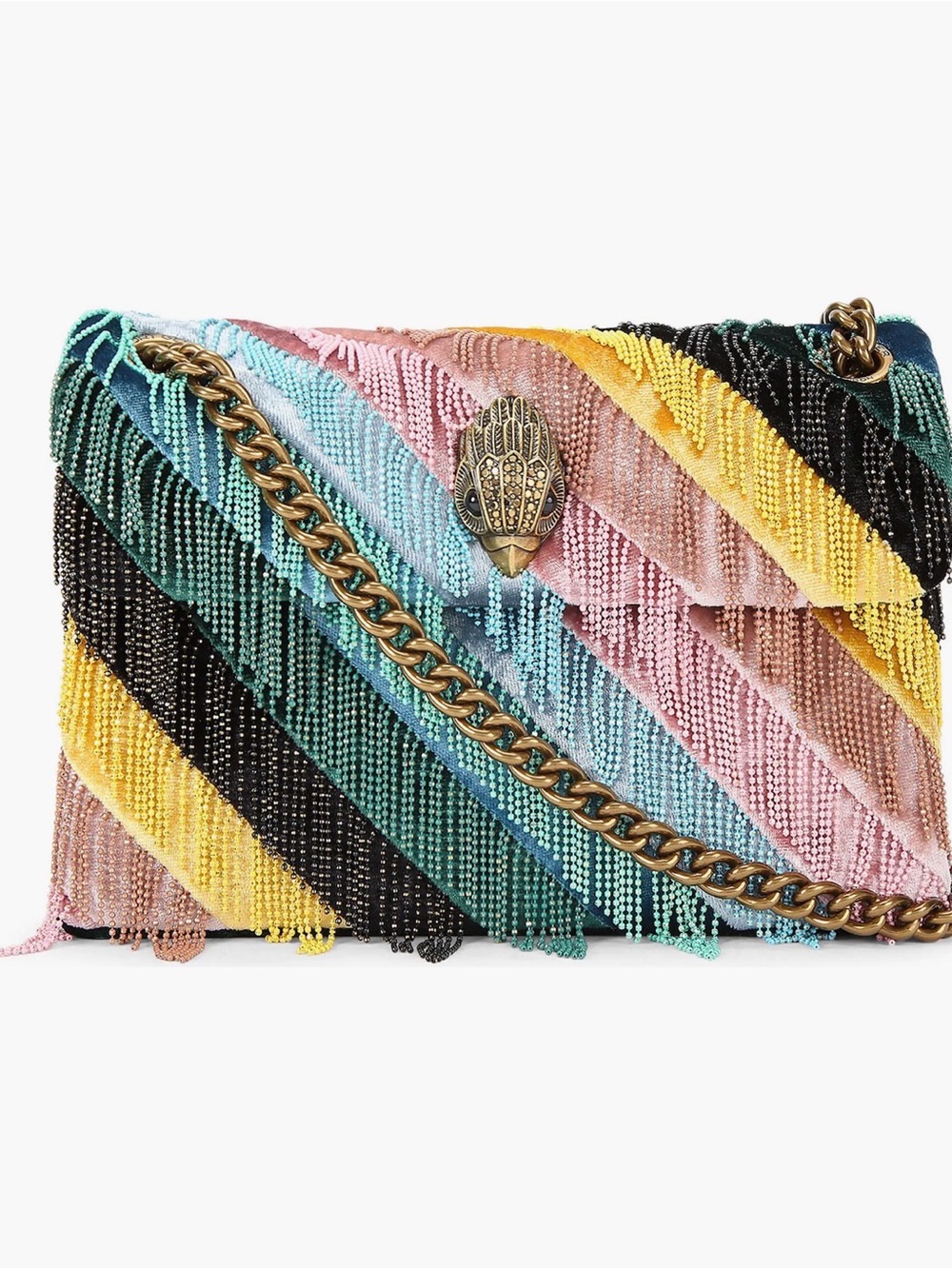 Kurt Geiger London Mini Kensington Fringe Convertible Crossbody Bag